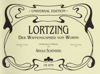 Der Waffenschmied von Worms oder Liebhaber und Nebenbuhler in einer Person (The Armourer), for piano 4 hands, Score