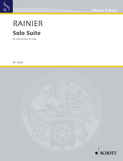 Solo Suite, for solo viola or cello, for cello or viola
