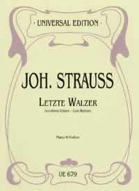 Last waltzes, for violin and piano, Score