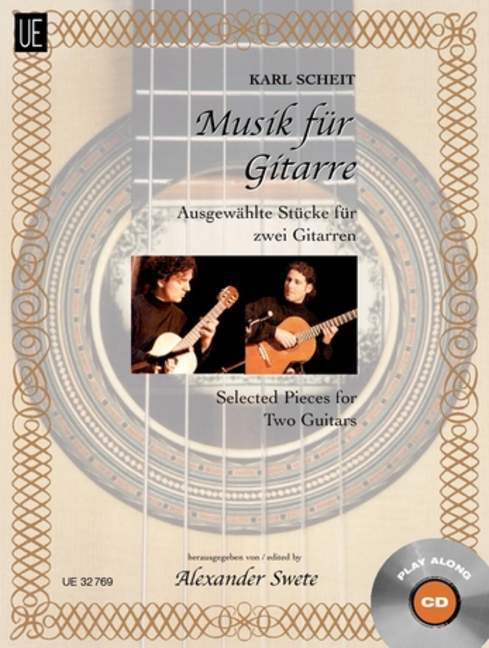 Music for Guitar, Selected Easy Pieces, for 2 guitars with cd, Edition with play-along