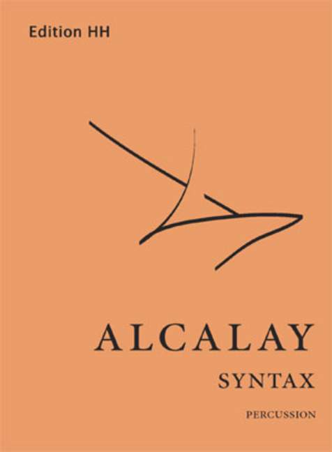 Syntax, for percussion (1 player), Performing score