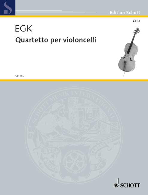 Quartet for violoncellos, for 4 cellos, Score and parts