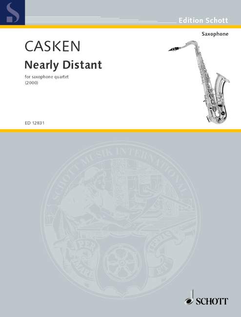 Nearly Distant, for saxophone quartet, Score and parts