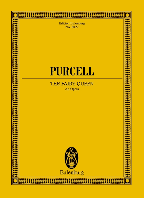 The Fairy-Queen, Opera, Study score