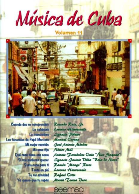 Música de Cuba Vol. 11, for Piano with Voice and Chords
