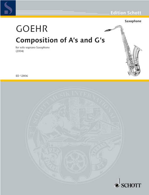 Composition of A's and G's, for soprano saxophone