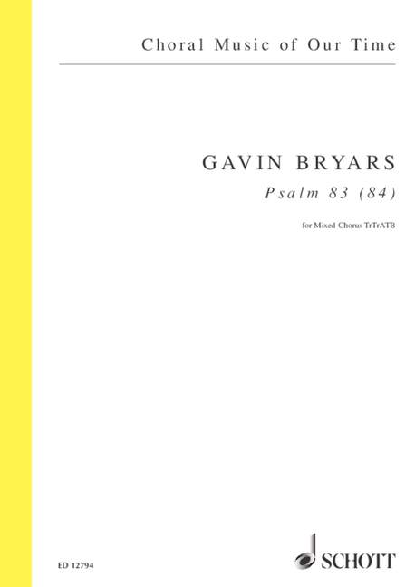 Psalm 83 (84), for mixed choir (SSATB), Choral score
