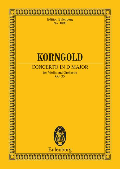 Concerto in D major op. 35, for violin and orchestra, Study score
