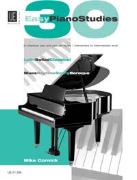 30 Easy Piano Studies, Easy studies in classical, jazz, rock and latin style, Score