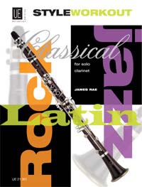 Style Workout, 40 studies in classical, jazz, rock and latin styles, for clarinet, Score