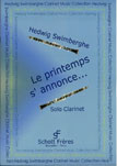 Le printemps s'annonce, Solo clarinet, Tune book