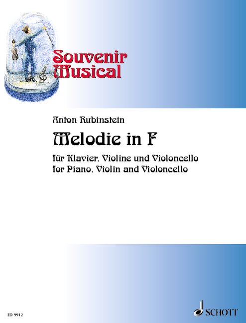 Melody in F op. 3/1 Issue 7, for piano trio, Score and parts