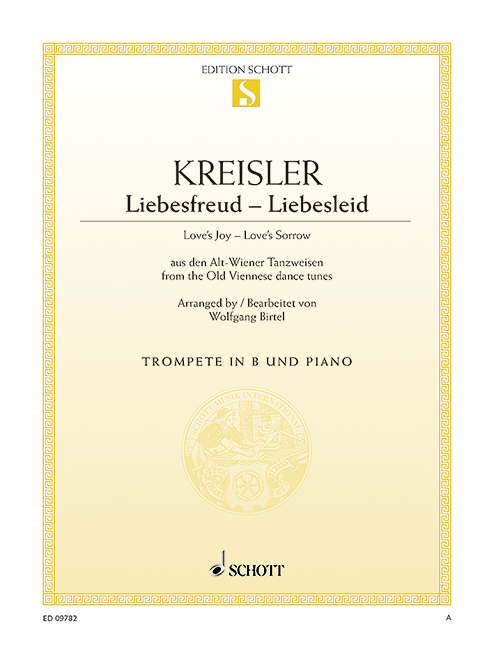 Love's Joy - Love's Sorrow, from the Old Viennese dance tunes, for trumpet in Bb and piano