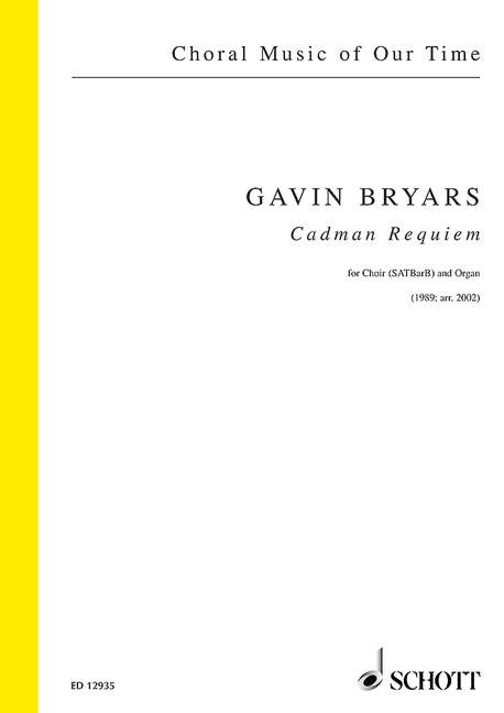 Cadman Requiem, for mixed choir (SATBarB) and organ, Choral score