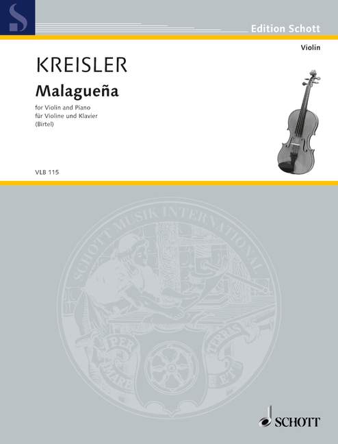 Malagueña, for violin and piano