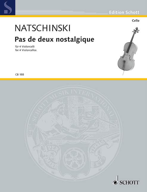 Pas de deux nostalgique, from the Ballet The Tales of Hoffmann, for 4 cellos, Score and parts