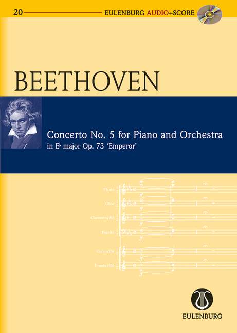 Piano Concerto No. 5 Eb major op. 73, Emperor, for piano and orchestra, Study score
