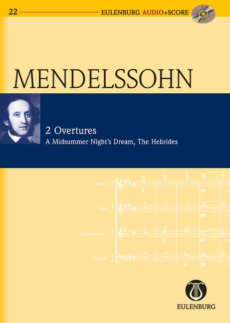2 Overtures op. 21 / op. 26, A Midsummer Night's Dream / The Hebrides, for orchestra, Study score