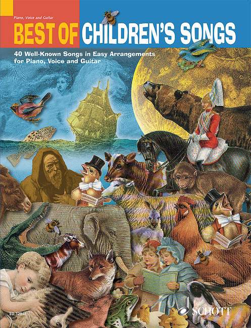 Best of Children's Songs, 40 Well-known Songs in Easy Arrangements, for piano, voice and guitar, Performing score