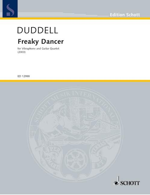 Freaky Dancer, for vibraphone and guitar quartet, for vibraphone and guitars-Quartett, Score and parts