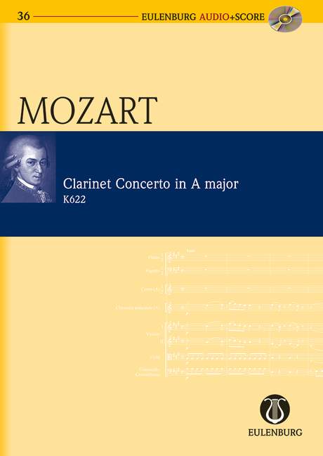 Concerto A major KV 622, for clarinet and orchestra, Study score