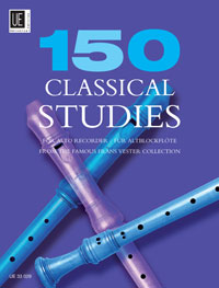 150 Classical Studies, from the famous Frans Vester Collection, for alto recorder, Score