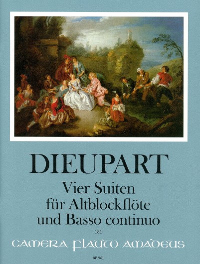 4 Suites, for treble recorder and basso continuo, Score and parts