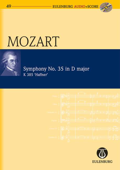 Symphony No. 35 D major KV 385, Haffner, for orchestra, Study score