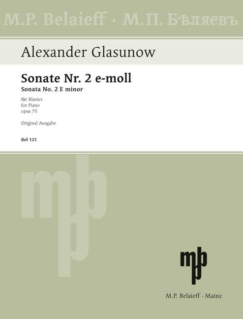 Sonata No 2 E minor op. 75, for piano