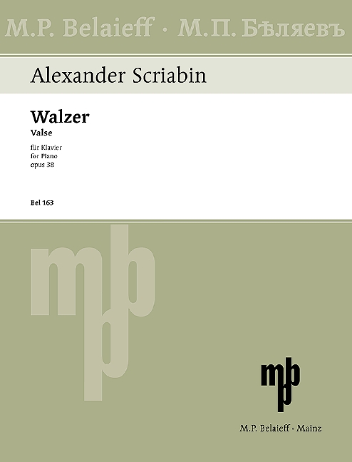 Waltz Ab major op. 38, for piano