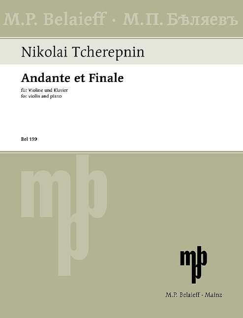 Andante et Finale, for violin and piano