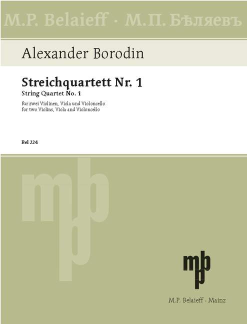 String Quartet No 1 A major, Set of parts