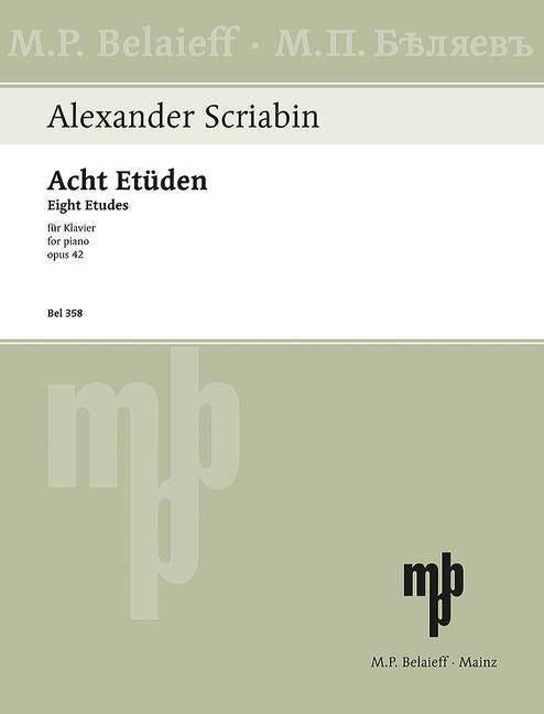Eight Etudes op. 42, for piano
