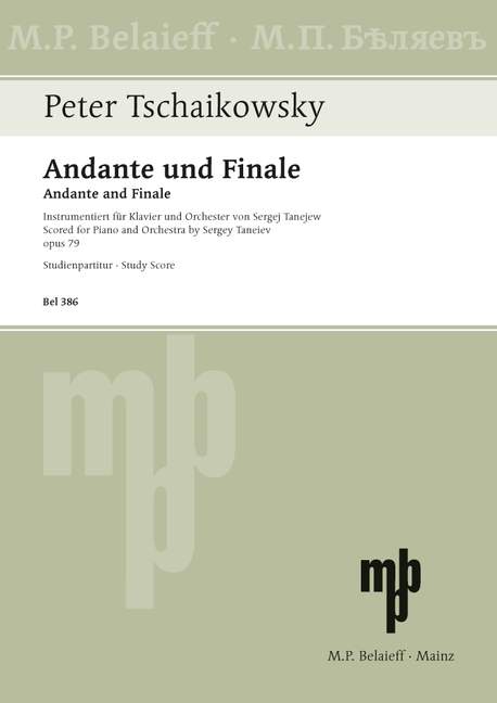 Andante and Finale op. 79, for piano and orchestra, Study score