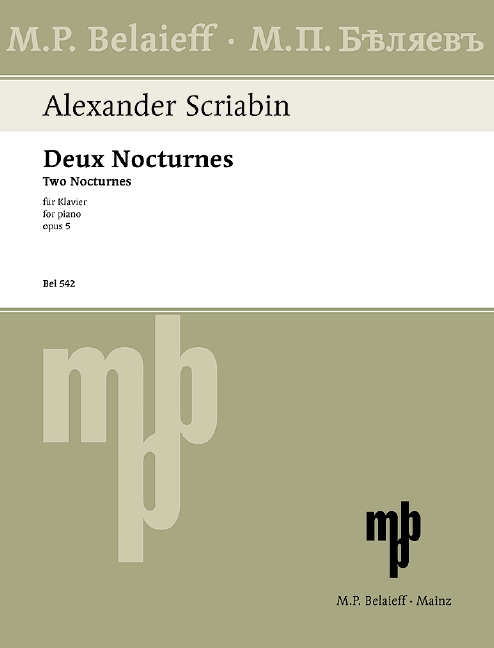 Two Nocturnes op. 5, for piano