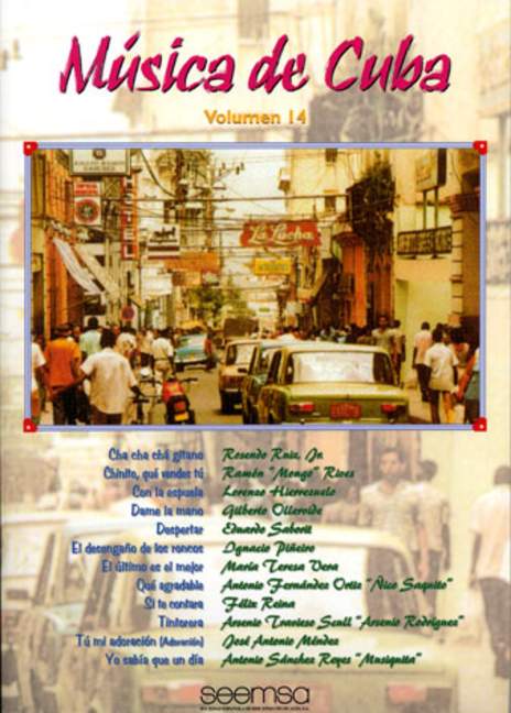Música de Cuba Vol. 14, for piano with voice and Chords