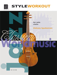 Style Workout, Studies in classical, jazz, rock, world music and folk styles, for violin, Score