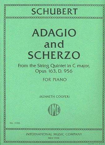 Adagio and Scherzo op.136 D956, from the String Quintet in C major, for piano, Performing score