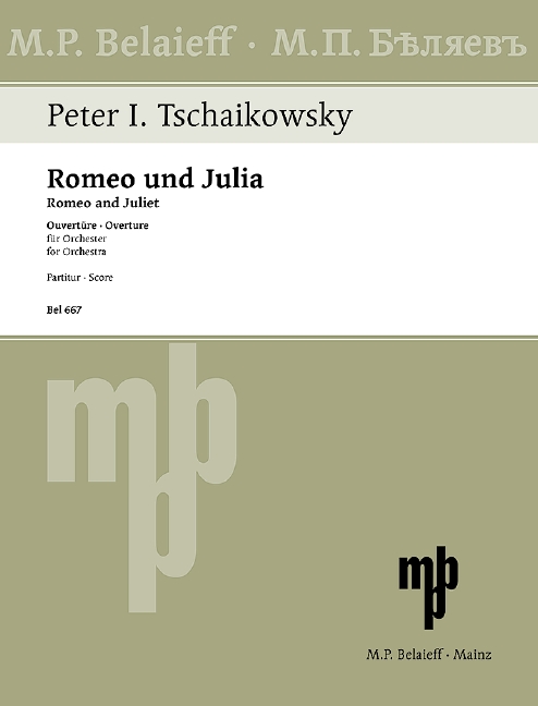 Romeo and Juliet, Overture, for orchestra, Score