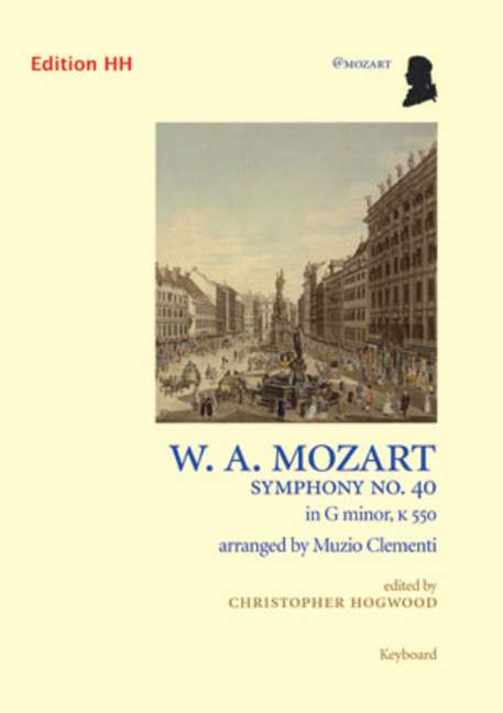 Symphony No. 40 K 550, for flute, violin, cello, piano, Score and parts