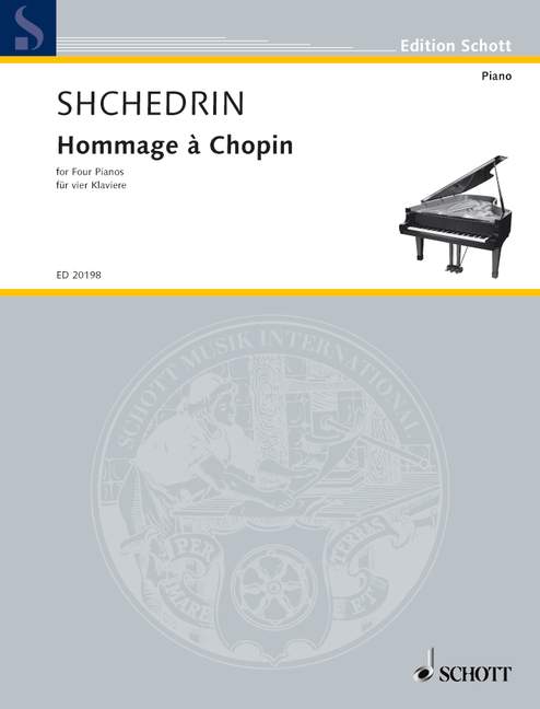 Hommage à Chopin, for 4 pianos, Performing score