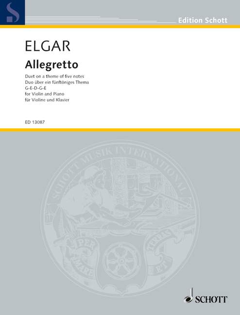 Allegretto, for violin and piano
