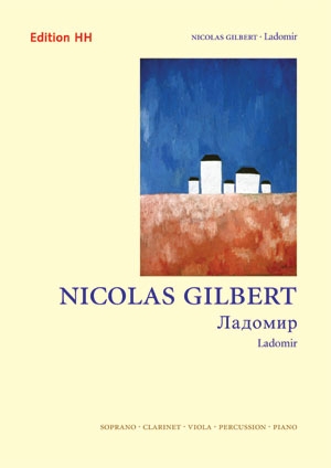 Ladomir, for soprano, clarinet, viola, percussion, piano, Score
