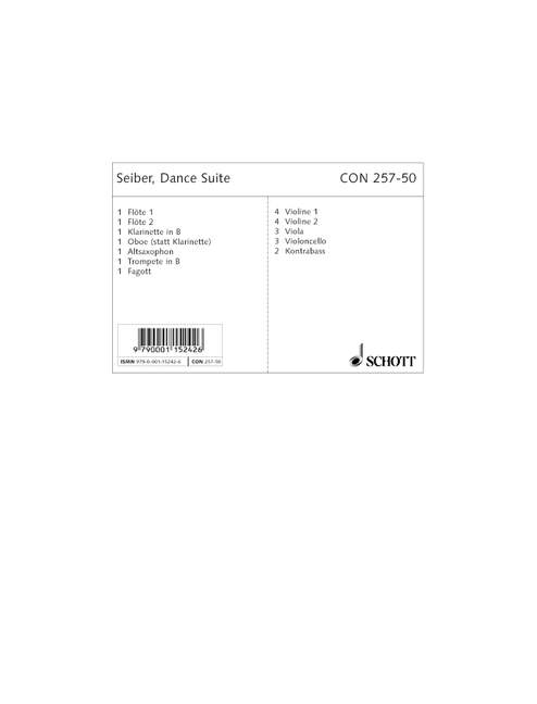 Dance Suite, 7 Modern Dances, for orchestra, Set of parts