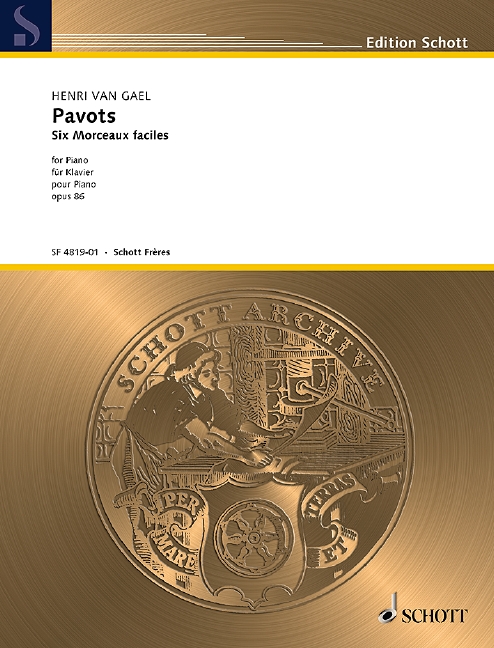 Pavots op. 86, Six Morceaux faciles, for piano