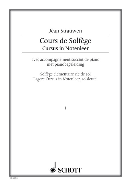 Cours de Solfège Vol. 1, for voice