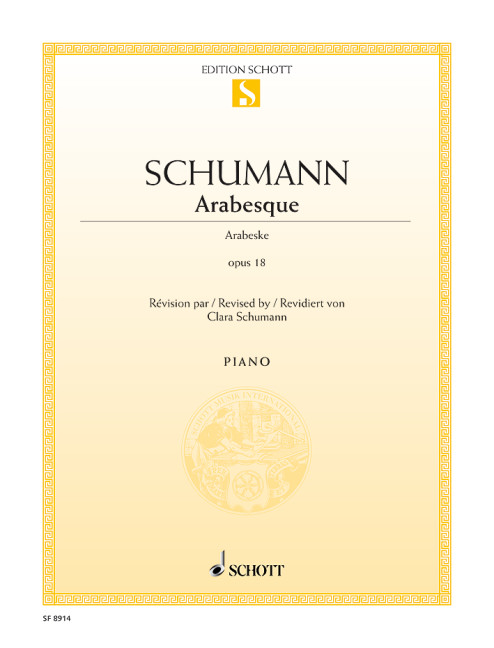 Arabesque op. 18, for piano, Separate edition