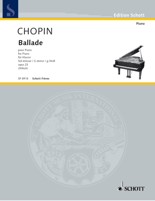 Ballade G minor op. 23, for piano