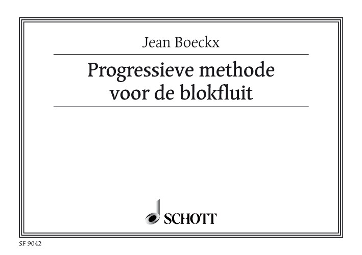 Progressieve methode, voor de studie van de blokfluit, for recorder