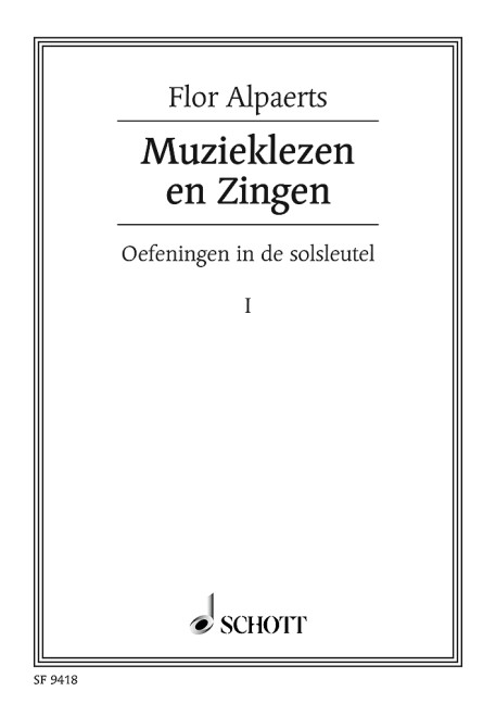 Muzieklezen en Zingen Vol. 1, Oefeningen in de solsleutel, for voice